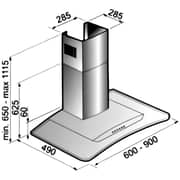 Linea Giorgia Wall Mounted Hood WMCH-GLMO-299/X