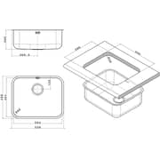 Apell Ferrara Sink 1pc