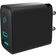 Heatz Dual Port Fast Charger With Type C to Lightining Cable 1m Black