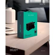 Heatz Dual Port Fast Charger With Type C to Lightining Cable 1m Black