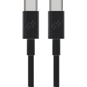 Heatz Dual Port Fast Charger With Type C to C Cable 1m Black