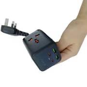 Heatz 6-In-1 GaN Power Adapter Black