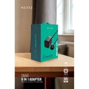 Heatz 6-In-1 GaN Power Adapter Black