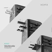 Heatz Travel Adapter 70cm Black - ZA57