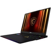 MSI Raider 18 HX AI Gaming (2025) Laptop - 2nd Series / Intel Core Ultra 9-200HX / 18inch UHD+ / 2TB SSD / 64GB RAM / 24GB NVDIA GeForce RTX 5090 Graphics / Windows 11 Home / English & Arabic Keyboard / Core Black / Middle East Version - [A2XWJG]