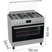 Gorenje 5 Burner Gas Cooker GK9C40X