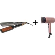 Clikon Hair Straightener 61 Watts CK3346 + CK3322 Hair Dryer