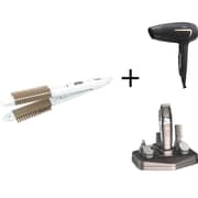 Clikon Hair Straightener CK3248 + CK3301 Hair Dryer + CK3356 Grooming Se