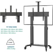 NB Ergonomic Motorized TV Floor Stand Black