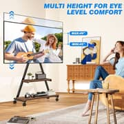 Heavy Duty Rolling TV Stand For 43