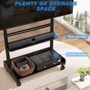 Heavy Duty Rolling TV Stand For 43