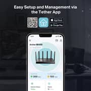TP-Link Archer BE400 BE6500 Dual-Band Wi-Fi 7 Router