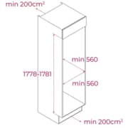 Teka Upright Refrigerator 280L White - RSL 73380