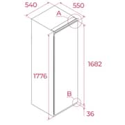 Teka Upright Refrigerator 280L White - RSL 73380
