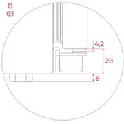 Teka Upright Refrigerator 280L White - RSL 73380