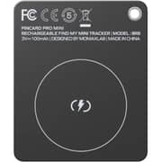 Momax PinCard Pro Mini Rechargeable Find My Tracker Black