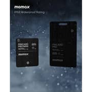 Momax PinCard Pro Mini Rechargeable Find My Tracker Black