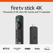  Amazon Fire TV Stick 4K (2nd Gen) With Alexa Voice Remote (3rd Gen) Black