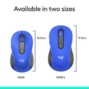Logitech Signature M650 L Wireless Mouse Blue
