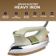 Oscar Heavy Dry Iron with Non-Stick Soleplate & Adjustable Temperature Control, Dry Iron OMH-3530