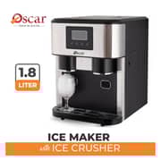 O​scar Ice Maker with Ice Crusher, 1.8L Capacity – OSIM-2015CR