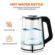 Oscar 2L Electric Glass Kettle with LED Illumination & 1500W Power – OKT20LSGL