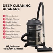 Oscar 1800W Drum Vacuum Cleaner with 21L Capacity, Airflow Control Handle, Dust Full Indicator, and Detachable Dust Bin – OVC-2118