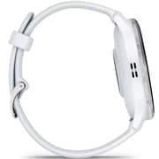 Garmin 010-02784-00 Venu 3 Smartwatch Silver Stainless Steel Bezel With Whitestone Case and Silicone Band