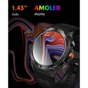 Telux Activex 1.43″ AMOLED Smartwatch with Bluetooth Calling & Health Suite - Black