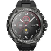 Telux Powerfit 1.53″ FHD Smartwatch with 15-Day Battery & Fitness Suite - Black