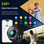 Telux Powerfit 1.53″ FHD Smartwatch with 15-Day Battery & Fitness Suite - Black