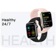Telux Evo 8 Mini 1.72″ FHD Smartwatch with 100+ Sports Modes & Extra Strap - Pink