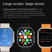 Telux Evo 9 Mini 1.72″ FHD Smartwatch with 100+ Sports Modes & Extra Strap - Black