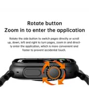 Telux Evo 9 2.02″ FHD Smartwatch with Bluetooth Calling & Health Suite - Black