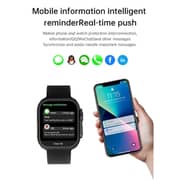 Telux Evo 9 2.02″ FHD Smartwatch with Bluetooth Calling & Health Suite - Black