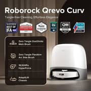 Roborock Robotic Vacuum Cleaner White Qrevo Curv