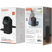 Porodo 3-in-1 Wireless Charger Black