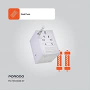 Porodo 1 Pc Travel Adaptor White