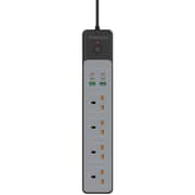 Porodo PD-FWCH045-BK 4-Way Extension Cord 3000W