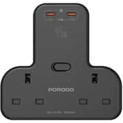 Porodo Dual Port Wall Charger Black
