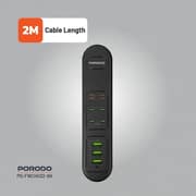 Porodo Multi Port Charging Hub 2m Black