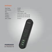 Porodo Multi Port Charging Hub 2m Black