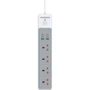 Porodo PD-FWCH045-WH 4-Way Extension Cord 3000W