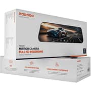 Porodo PD-LFST086-BK Mirror Dash Cam Black