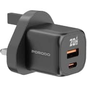 Porodo 1 Pc 5-in-1 Travel Combo Kit Black
