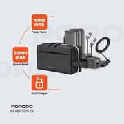 Porodo 1 Pc 5-in-1 Travel Combo Kit Black