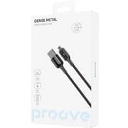 Proove Dense Metal Micro USB 2.4A Cable 1m Black