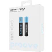Proove Compact Energy AAA Rechargeable Batteries Blue Black