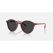 Rayban Bernard Round Red/Transparent Sunglasses For Men & Women RB2230