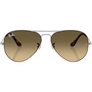 Rayban Aviator Gunmetal/Brown Sunglasses 0RB3025
